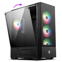 Компьютерный корпус MSI MAG FORGE M100R mATX/Mini-ITX, 2x 2.5