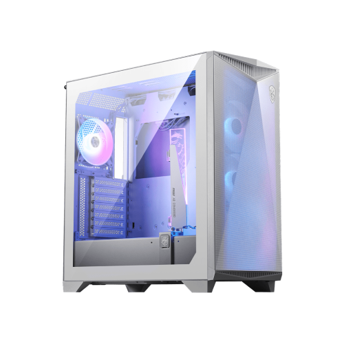 Компьютерный корпус MSI MPG GUNGNIR 300R AIRFLOW E-ATX/ATX/mATX/Mini-ITX, 3xUSB 3.2, 4xFAN ARGB предустановленные c завода (3x120мм спереди и 1x120мм сзади), Белый