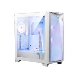 Компьютерный корпус MSI MPG GUNGNIR 300R AIRFLOW E-ATX/ATX/mATX/Mini-ITX, 3xUSB 3.2, 4xFAN ARGB предустановленные c завода (3x120мм спереди и 1x120мм сзади), Белый