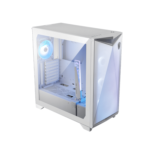 Компьютерный корпус MSI MPG GUNGNIR 300R AIRFLOW E-ATX/ATX/mATX/Mini-ITX, 3xUSB 3.2, 4xFAN ARGB предустановленные c завода (3x120мм спереди и 1x120мм сзади), Белый
