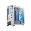Компьютерный корпус MSI MPG GUNGNIR 300R AIRFLOW E-ATX/ATX/mATX/Mini-ITX, 3xUSB 3.2, 4xFAN ARGB предустановленные c завода (3x120мм спереди и 1x120мм сзади), Белый