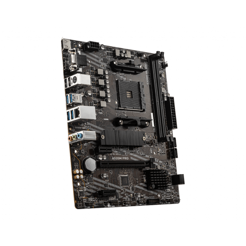 Материнская плата MSI A520M PRO AM4 2xDDR4 4xSATA3 RAID M.2 VGA HDMI DP ARGB header mATX