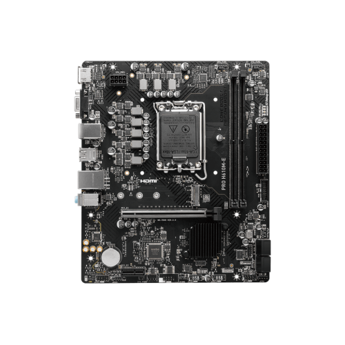 Материнская плата MSI PRO H610M-E LGA1700 H610 2xDDR5 4xSATA3 M.2 VGA HDMI mATX