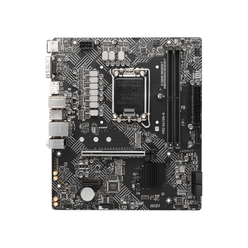 Материнская плата MSI PRO H610M-G LGA1700 H610 2xDDR5 4xSATA3 M.2 VGA HDMI DP mATX