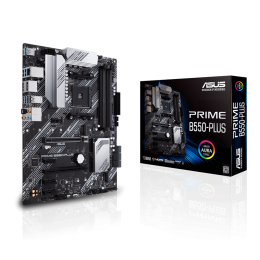 Материнская плата ASUS PRIME B550-PLUS, Socket AM4, 4xDDR4 (4400 OC), 6xSATA Raid, 2xM.2, 1xPCIe4.0 x16, 1xPCIe3.0x16, 3xPCIe3.0x1, HDMI, DP, ATX