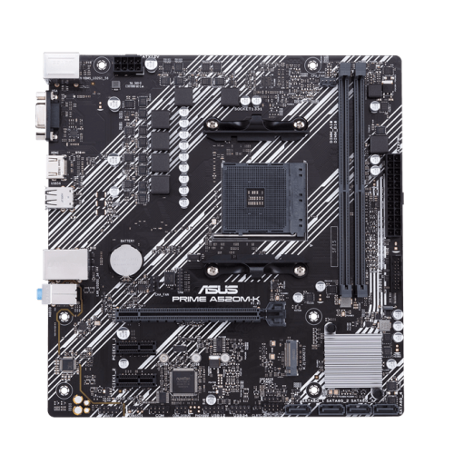 Материнская плата ASUS PRIME A520M-K AMD A520 AM4 2xDDR4 4xSATA3 RAID M.2 D-Sub HDMI mATX