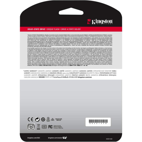 Твердотельный накопитель 960GB SSD Kingston A400 SA400S37/960G 2.5" SATAIII R500MB/s W450MB/s