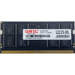 Оперативная память для ноутбука 16GB GEIL 5200MHz DDR5 SO-DIMM PC5-41600 42-42-42-84 1.1V GS516GB5200C42S Bulk