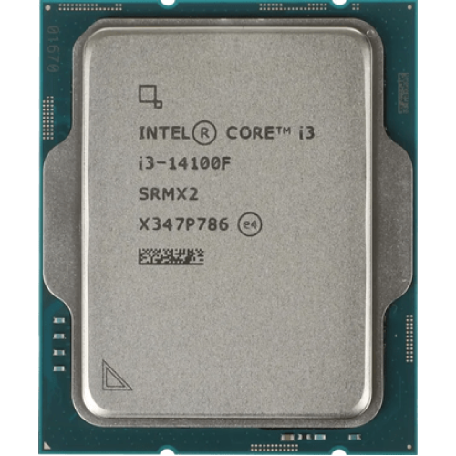 Процессор Intel Core i3-14100F 3.5GHz 4/8 Raptor Lake Refresh 60W LGA1700 Tray, CM8071505092207