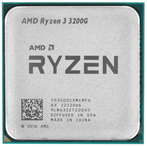 Процессор AMD Ryzen 3 3200G 3,6ГГц (4,0ГГц Turbo), AM4, 4/4, L3 4Mb with Radeon™ Vega 8 Graphics, 65W OEM