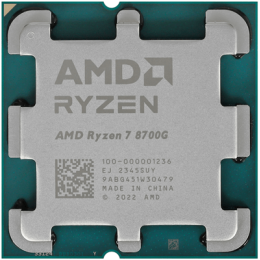 Процессор AMD Ryzen 7 8700G 4,2Гц (5,1ГГц Turbo) AM5, 4nm, 8/16/ L2 8Mb, L3 16Mb, 65W, with Radeon™ Graphics, 100-000001236 OEM