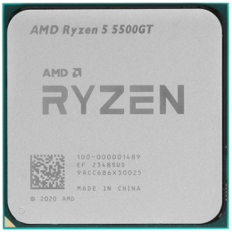 Процессор AMD Ryzen 5 5500GT 3,6Гц (4,4ГГц Turbo) AM4, 7nm, 6/12/L2 3Mb, L3 16Mb, 65W, with Wraith Stealth Cooler and Radeon™ Graphics, 100-000001489 OEM