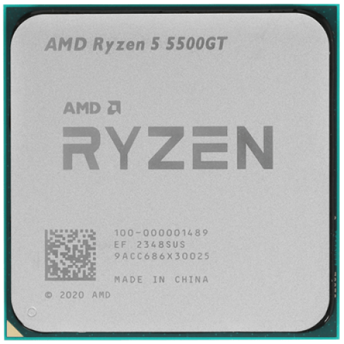 Процессор AMD Ryzen 5 5500GT 3,6Гц (4,4ГГц Turbo) AM4, 7nm, 6/12/L2 3Mb, L3 16Mb, 65W, with Wraith Stealth Cooler and Radeon™ Graphics, 100-000001489 OEM
