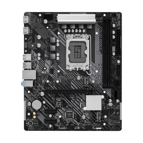 Материнская плата ASRock B760M-H2/M.2 LGA1700 2xDDR5 4xSATA RAID 2xM.2 2xHDMI mATX