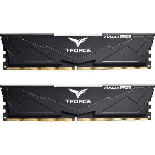 Оперативная память 32GB Kit (2x16GB) 6400MHz DDR5 Team Group (T-FORCE) VULCAN PC5-51200 CL40-40-40-84 1.35V (Gaming + Overclocking Ram) FLBD532G6400HC40BDC01 Black