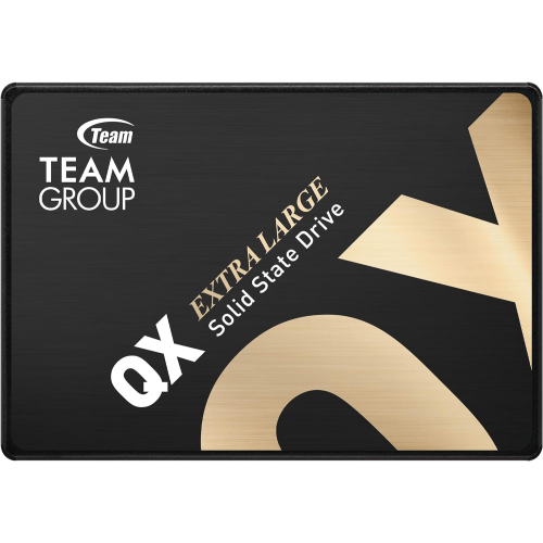 Твердотельный накопитель 512GB SSD TeamGroup QX 2.5” SATA3, R520 MB/s, W430MB/s, 160TBW, 3D QLC флэш, SLC кэширование T253X7512G0C101