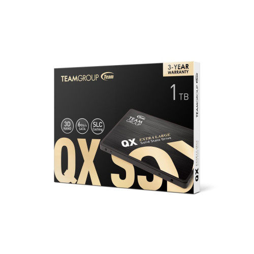 Твердотельный накопитель 1000GB SSD TeamGroup QX 2.5” SATA3 R530 MB/s, W470MB/s T253X7001T0C101