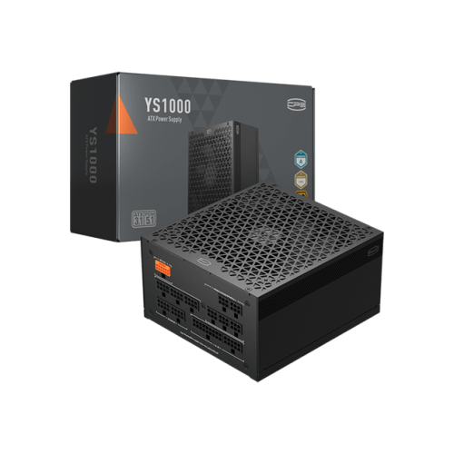 Блок питания PCCooler YS1000, 1000W, Full Modular, 80+ GOLD, КПД ≥90%, Fan 135mm, Черный, P5-YS1000-G1F