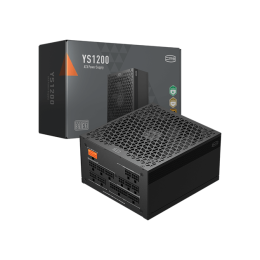 Блок питания PCCooler YS1200, 1200W, Full Modular, 80+ GOLD, КПД ≥92%, Fan 135mm, Японские конденсаторы, Гарантия от производителя 12 лет, произведены на заводе SeaSonic, Черный, P5-YS1200-G1F
