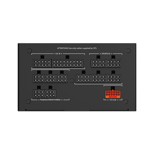 Блок питания PCCooler YS1200, 1200W, Full Modular, 80+ GOLD, КПД ≥92%, Fan 135mm, Японские конденсаторы, Гарантия от производителя 12 лет, произведены на заводе SeaSonic, Черный, P5-YS1200-G1F