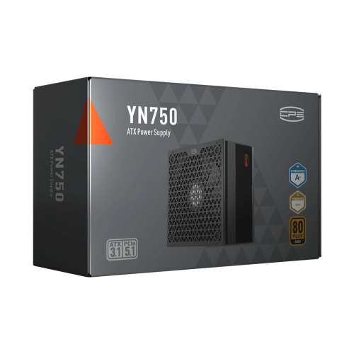 Блок питания PCCooler 750W, YN750, Full Modular, 80+ GOLD, Fan 135mm, КПД ≥90.5% Under Typical Load(50% Loading) Active PFC+Full Bridge SRCLLC+DC to DC, Черный, P5-YN750-G1F