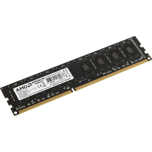 Оперативная память 8Gb DDR3 1600MHz AMD Radeon R5 Entertainment Series, CL11, PC3-12800, 11-11-11-28, 1.5V, R538G1601U2S-U Retail Pack