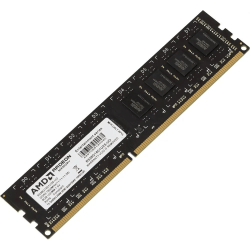 Оперативная памятьс радиатором 8Gb DDR3 1600MHz AMD Radeon R5 Entertainment Series, CL11, PC3-12800, 11-11-11-28, 1.5V, R5S38G1601U2S