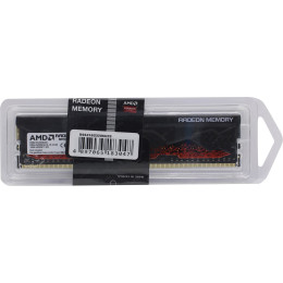 Оперативная память c радиатором 16GB DDR4 3200MHz PC4-25600Mhz AMD Radeon R9 Gamers Series Black Gaming Memory CL16 1.35V Non-ECC Heat Shield RTL R9S416G3206U2S