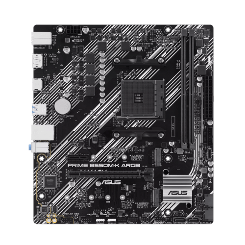 Материнская плата ASUS PRIME B550M-K ARGB AM4 2xDDR4 4xSATA3 RAID 2xM.2 1xHDMI 1xDP Type-C Коннектор mATX