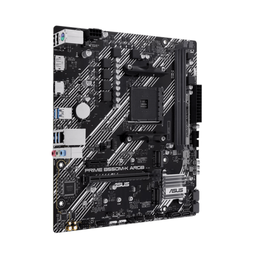 Материнская плата ASUS PRIME B550M-K ARGB AM4 2xDDR4 4xSATA3 RAID 2xM.2 1xHDMI 1xDP Type-C Коннектор mATX