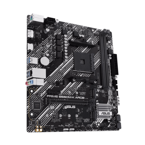 Материнская плата ASUS PRIME B550M-K ARGB AM4 2xDDR4 4xSATA3 RAID 2xM.2 1xHDMI 1xDP Type-C Коннектор mATX