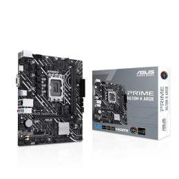 Материнская плата ASUS PRIME H610M-K ARGB, LGA1700 2xDDR5 4xSATA3 M.2 VGA HDMI mATX