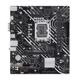 Материнская плата ASUS PRIME H610M-D, LGA1700 2xDDR5 4xSATA3 M.2 VGA, HDMI, COM, RGB header, mATX