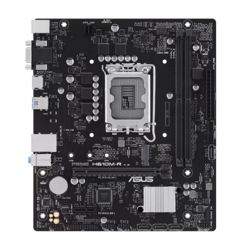 Материнская плата ASUS PRIME H610M-R-SI, LGA1700 2xDDR5 4xSATA3 M.2 VGA HDMI DP mATX