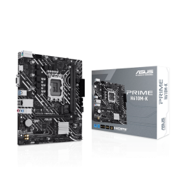Материнская плата ASUS PRIME H610M-K, LGA1700 2xDDR5 4xSATA3 M.2 1xVGA 1xHDMI, COM header, RGB header mATX