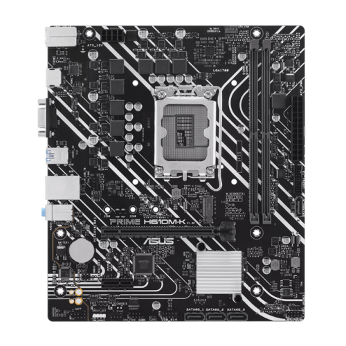 Материнская плата ASUS PRIME H610M-K, LGA1700 2xDDR5 4xSATA3 M.2 1xVGA 1xHDMI, COM header, RGB header mATX