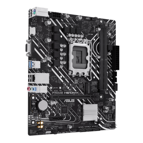 Материнская плата ASUS PRIME H610M-K, LGA1700 2xDDR5 4xSATA3 M.2 1xVGA 1xHDMI, COM header, RGB header mATX