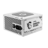 Блок питания MSI 850W, MAG A850GL PCIE5 WHITE, Full Modular, ATX, 80+ GOLD, КПД >90%, Fan 20mm, Поддержка видеокарт Nvidia® GeForce RTXTM серии 40, Белый, MAG A850GL PCIE5 WHITE