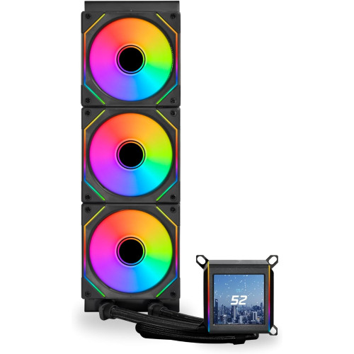 Водяное охлаждение для CPU Lian Li GA II LCD SL-INF 360 ARGB 3x120mm Black G89.GA2ALCD36INB.00