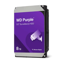 Жесткий диск для видеонаблюдения HDD  8Tb Western Digital Purple SATA3 256Mb 5640rpm 3,5