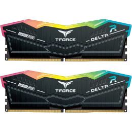 Оперативная память 64GB Kit (2x32GB) 6000MHz DDR5 Team Group DELTA RGB, PC5-48000, CL38-38-38-78, 1.35V, FF3D564G6000HC38ADC01 Black