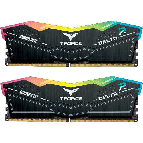 Оперативная память 64GB Kit (2x32GB) 6000MHz DDR5 Team Group DELTA RGB, PC5-48000, CL38-38-38-78, 1.35V, FF3D564G6000HC38ADC01 Black