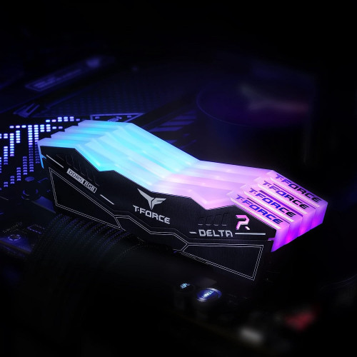 Оперативная память 64GB Kit (2x32GB) 6000MHz DDR5 Team Group DELTA RGB, PC5-48000, CL38-38-38-78, 1.35V, FF3D564G6000HC38ADC01 Black