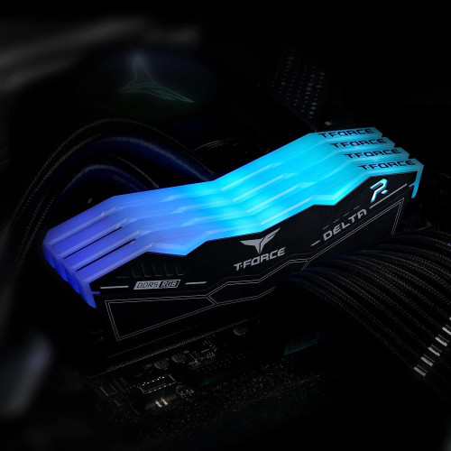 Оперативная память 64GB Kit (2x32GB) 6000MHz DDR5 Team Group DELTA RGB, PC5-48000, CL38-38-38-78, 1.35V, FF3D564G6000HC38ADC01 Black