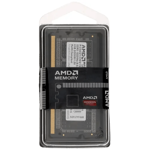 Оперативная память для ноутбука 4Gb DDR3 1333MHz AMD Radeon R3 Value Series, CL9, PC3-10600, 9-9-9-24, 1.5V, R334G1339S1S-U Retail Pack