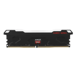 Оперативная память с радиатором и RGB подсветкой 16GB DDR4 3200MHz PC4-25600Mhz AMD Radeon R9 Gamers Series Black Gaming Memory CL16 1.35V Non-ECC Heat Shield RTL R9S416G3206U2S-RGB