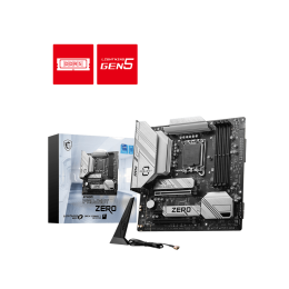 Материнская плата MSI B760M PROJECT ZERO LGA1700 B760 4xDDR5 4xSATA3 RAID 2xM.2 HDMI DP mATX