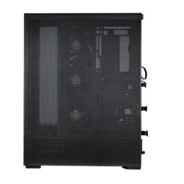 Корпус Lian Li SUP01X ATX/M-ATX/ITX, в комплекте 3xFan120mm PWM, 3xПылевой фильтр1xКнопка питания, 1xКнопка сброса 2xUSB3.0 TYPE-A, 1xUSB3.1, TYPE-C,  1xМикрофон 1xКнопка цвета подсветки (C), 1xКнопка режима подсветки (M) G99.SUP01X.00 БП ATX, Black