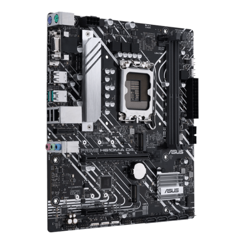 Материнская плата ASUS PRIME H610M-A D4-CSM, LGA1700 2xDDR4 4xSATA3 2xM.2 1xD-Sub 1xHDMI 1xDP, 2*ARGB headers, 1 x COM Port header, mATX