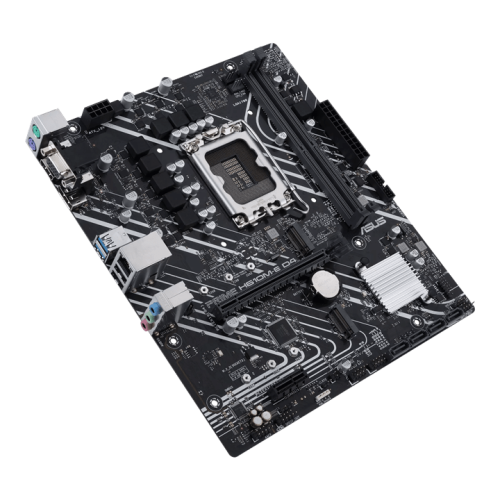 Материнская плата ASUS PRIME H610M-E D4-CSM, LGA1700 2xDDR4 4xSATA3 2xM.2 1xD-SUB, 1xHDMI, 1xDP, 1xCOM Port header, 1xRGB header, mATX